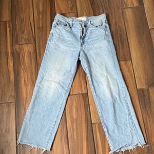MOTHER superior Light Wash Straight Leg Jeans